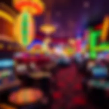 Vibrant Casino Nights A panoramic view of a popular casino in Western Washington showcasing its vibrant nightlife.