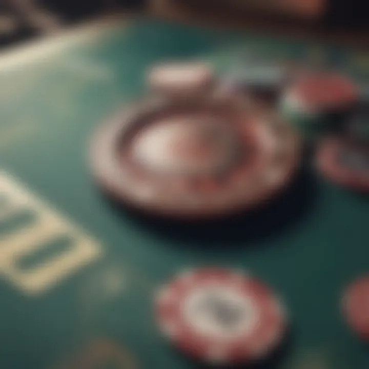 A close-up of casino chips and a jackpot-winning ticket