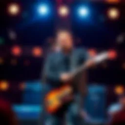 Blake Shelton performing on stage