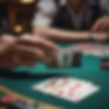 Engaging blackjack table showcasing gameplay