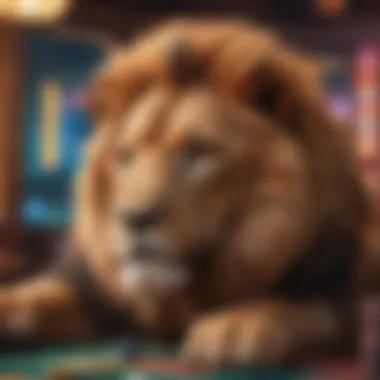 Gameplay interface of the Lion Festival Slot Game