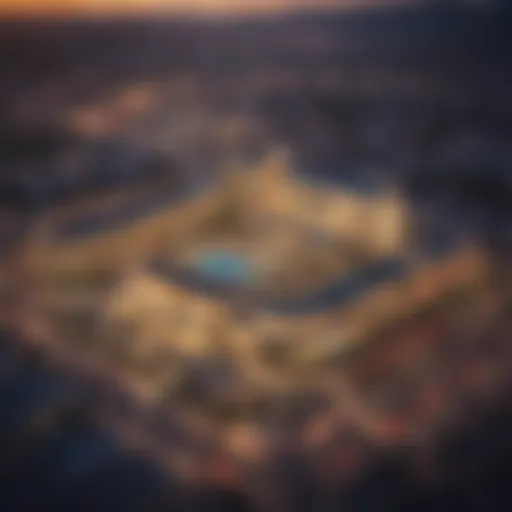 Aerial view of Gold Strike Casino Resort showcasing its grandeur