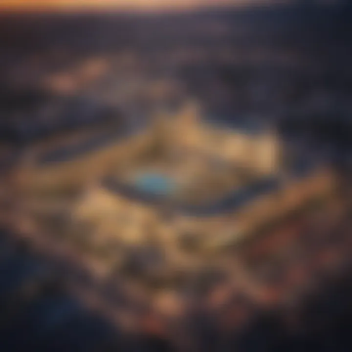 Aerial view of Gold Strike Casino Resort showcasing its grandeur