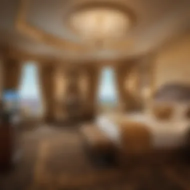 Luxurious guest room inside Gold Strike Casino Resort