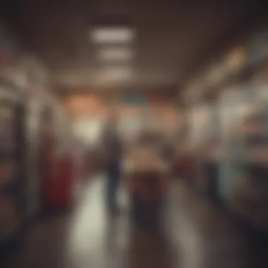 A scene capturing the vibrant atmosphere of a Kentucky convenience store