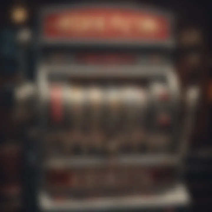 A vintage slot machine with historical context