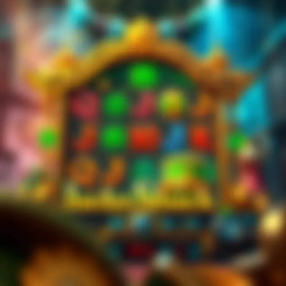 An enchanting view of the Lucky Shamrock slot game interface, showcasing vibrant symbols and intricate design.
