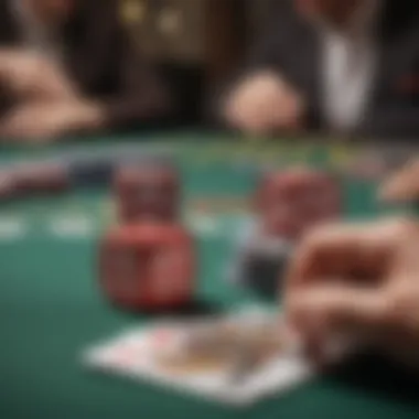 Risk Assessment in Poker Visual representation of risk assessment in poker gameplay