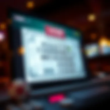 Digital Lottery Experience Digital lottery scratch-off ticket on a screen
