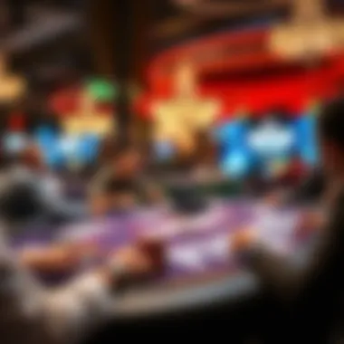 A virtual poker table showcasing an online WSOP event