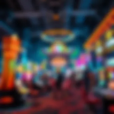 A Diverse Casino Gaming Landscape Diverse casino gaming landscape featuring various games