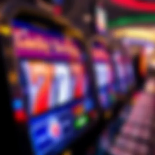 An elegant close-up of the Lucky Sevens slot machine showcasing its shiny interface and jackpots