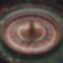 An intricate layout of a roulette table showcasing different betting options