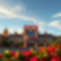 Exterior view of Winstar Casino showcasing its architectural grandeur