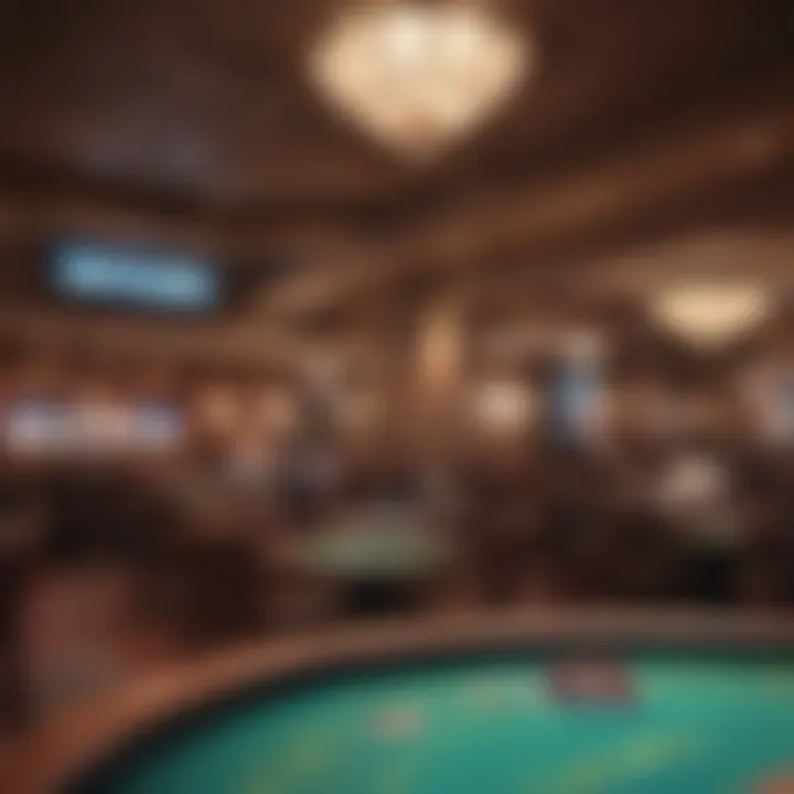 Atmosphere of Prairie Meadows Poker Room