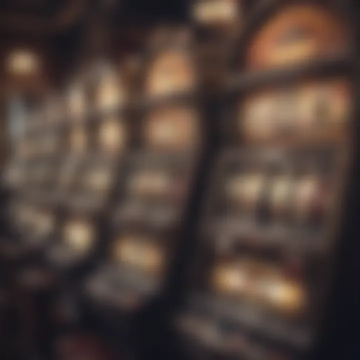 Historical evolution of slot machines represented visually