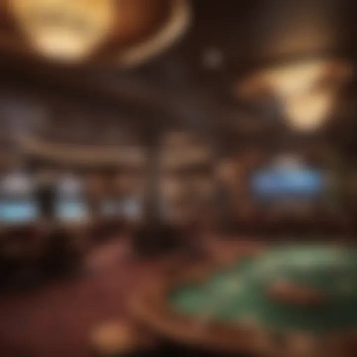 Interior view of Talking Stick Poker Room showcasing vibrant atmosphere