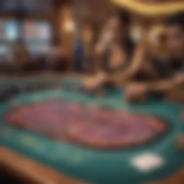 Close-up of gaming tables featuring diverse games offered in Indian casinos