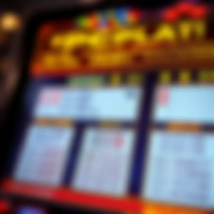 A close-up of a video poker paytable highlighting payouts